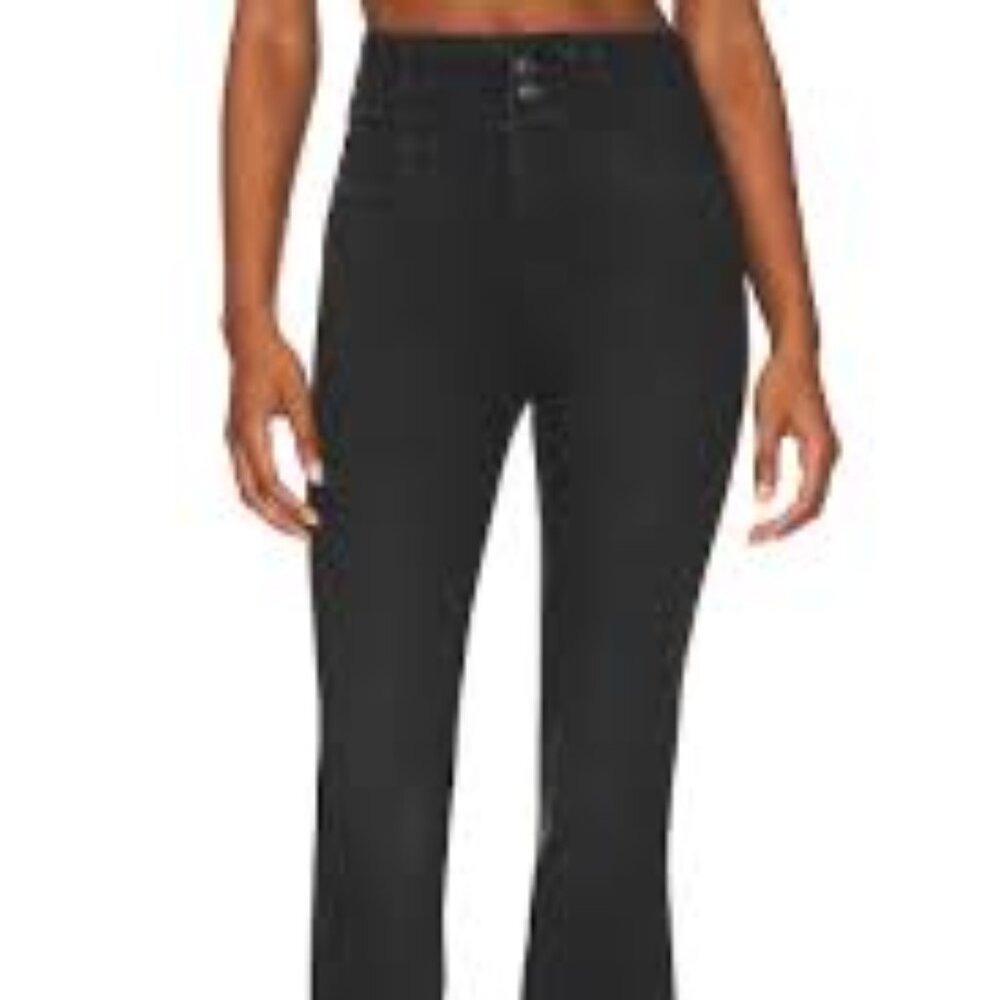 FP High Wasted Black Flare Jeans